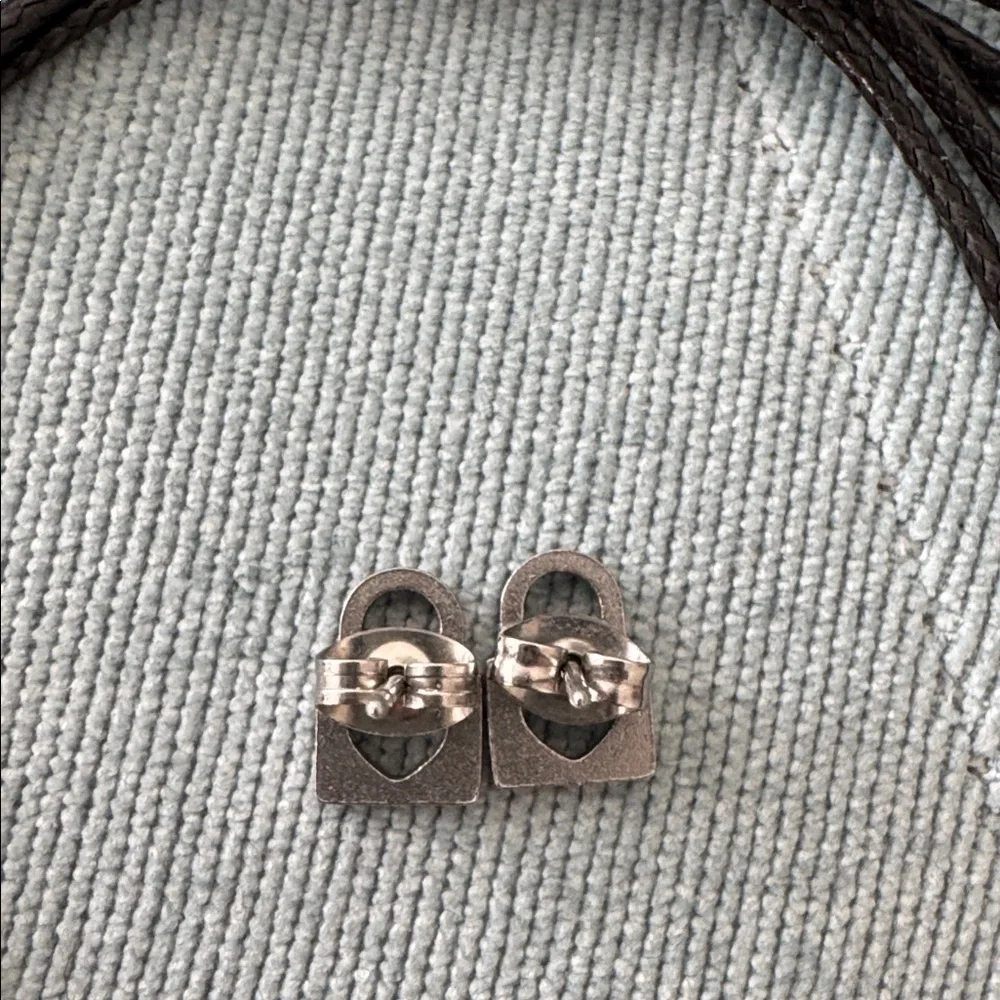 UNO de 50 Padlock Cord Necklace & Bracelet Set + Stud Earrings | Silver Tone - Picture 5 of 6